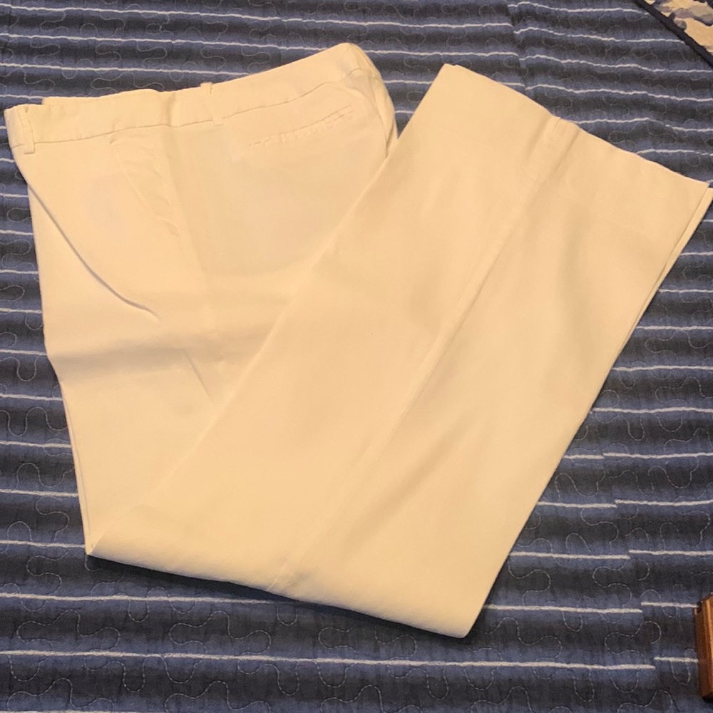 Beautiful, white Italian linen pants.  1-A